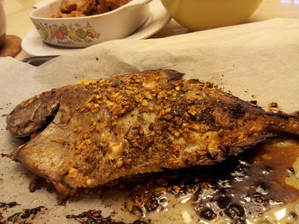 grill black pomfret